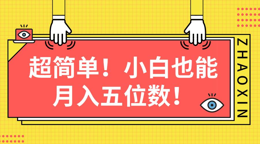 超简单图文项目！小白也能月入五位数-臻优网