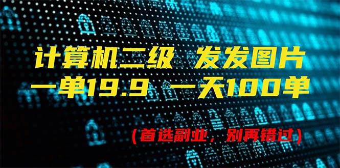 计算机二级，一单19.9 一天能出100单，每天只需发发图片（附518G资料）-臻优网
