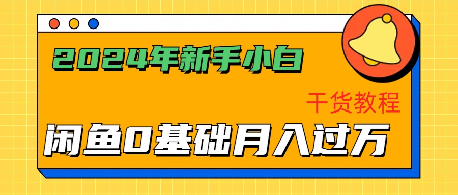 2024年新手小白如何通过闲鱼轻松月入过万-干货教程-臻优网
