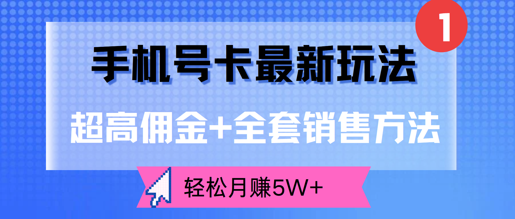 超高佣金+全套销售方法，手机号卡最新玩法，轻松月赚5W+-臻优网