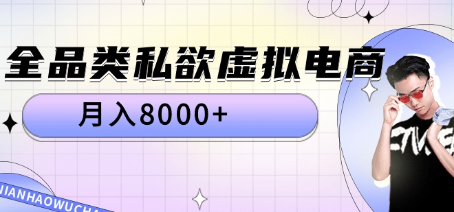 全品类私域虚拟电商，月入8000+-臻优网