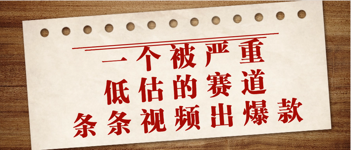 一个被严重低估的赛道，条条视频出爆款，一个月变现3万+-臻优网