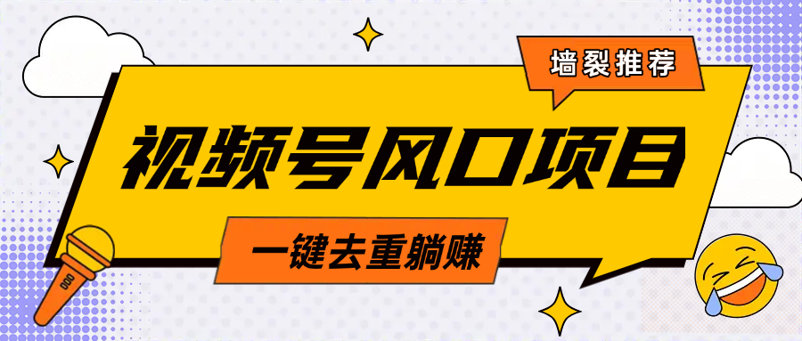 视频号风口蓝海项目，中老年人的流量密码，简单无脑，一键去重，轻松月入过万-臻优网
