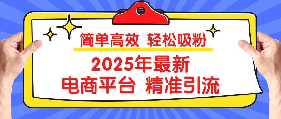 2025年最新电商平台精准引流 简单高效 轻松吸粉-臻优网