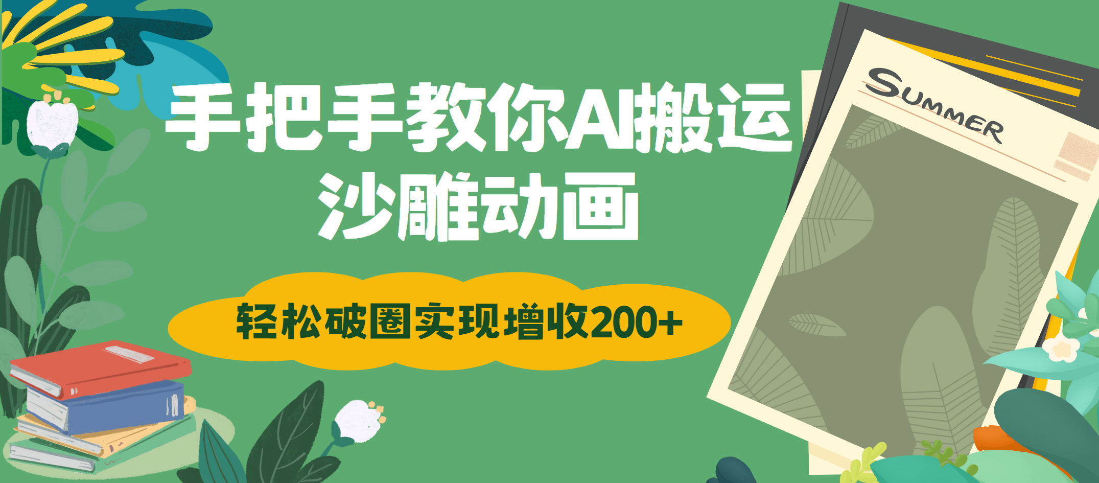 手把手教你用AI搬运沙雕动画轻松破圈实现增收200+-臻优网