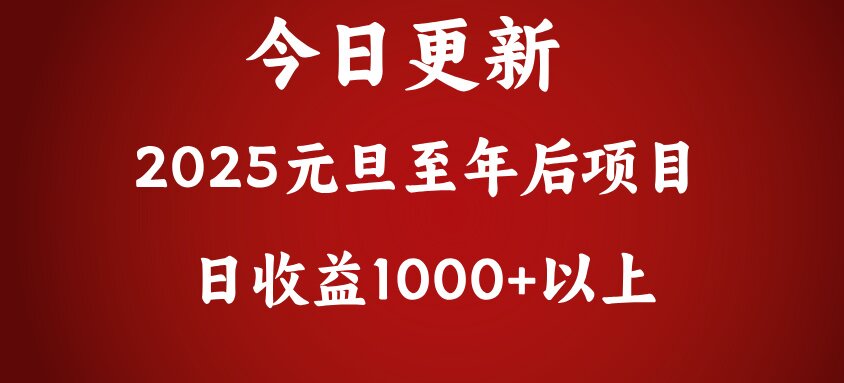 翻身项目，日收益1000+以上-臻优网