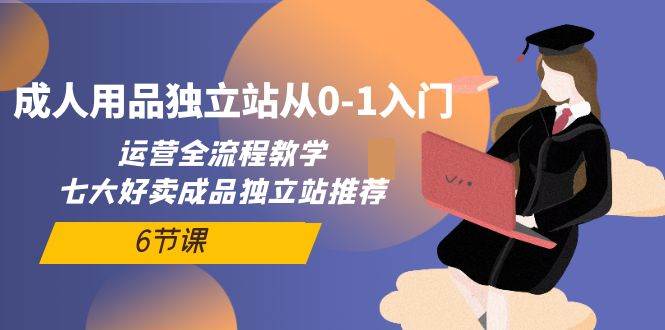 成人用品独立站从0-1入门，运营全流程教学，七大好卖成品独立站推荐-6节课-臻优网