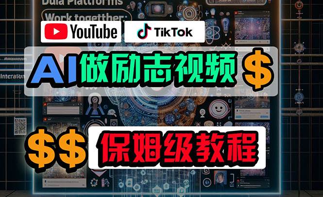 利用AI制作励志视频，在YouTube和TikTok赚钱，小白可做（附工具）-臻优网