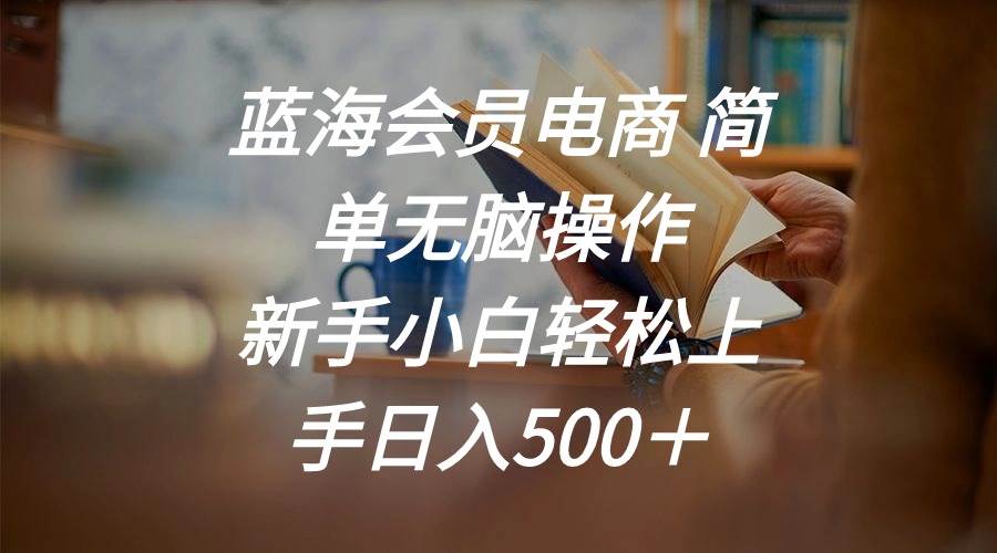 蓝海会员电商 简单无脑操作 新手小白轻松上手日入500＋-臻优网