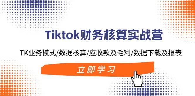 Tiktok财务核算实战营：TK业务模式/数据核算/应收款及毛利/数据下载及报表-臻优网