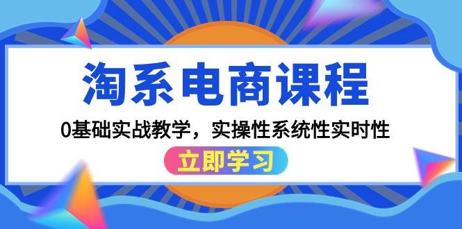 淘系电商课程，0基础实战教学，实操性系统性实时性（15节课）-臻优网