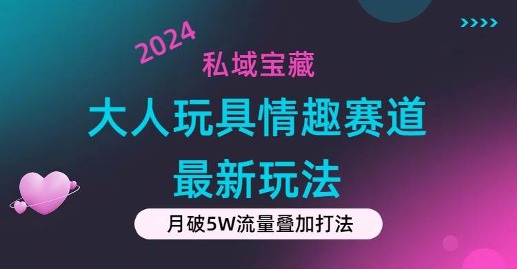 私域宝藏：大人玩具情趣赛道合规新玩法，零投入，私域超高流量成单率高-臻优网