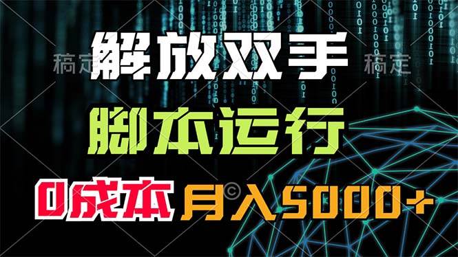解放双手，脚本运行，0成本月入5000+-臻优网